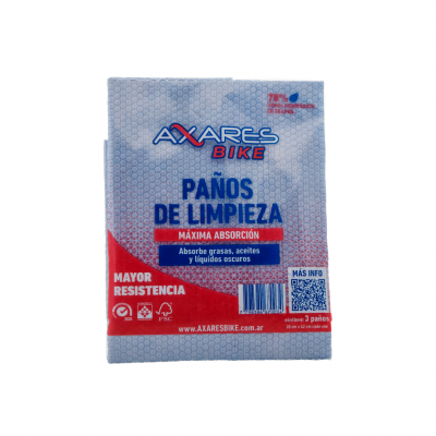 PAÑOS DE LIMPIEZA AXARES BIKE BLISTER x3--imagen-0