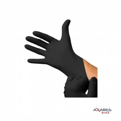 Guantes Descartables de Nitrilo Negro NP – Caja x100 Sin Polvo--imagen-2